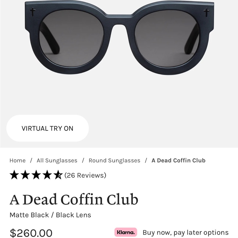 Valley Eyewear “A Dead Coffin Club” Sunglasses